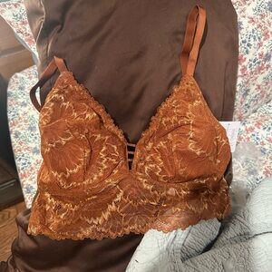 Auden Lace Bralette in Rust